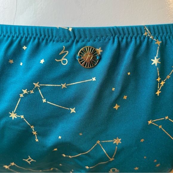 NWT Sunshine 79 Teal Constellation Two Piece Bikini Set Women's Size 10 - Picture 6 of 11